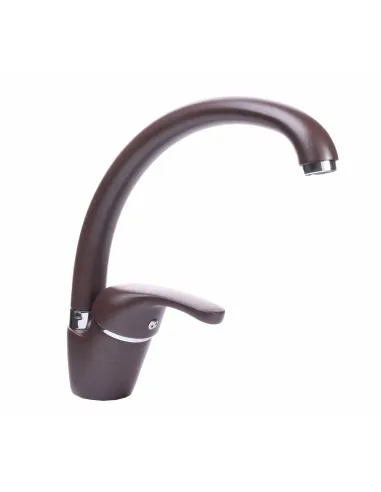 Смеситель для кухни Globus Lux Solly GLSO-0203S-6-Marone шоколад - 2