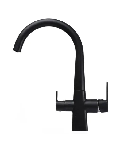 Смеситель для кухни с подключением к фильтру Globus Lux Lazer GLLR-0999-1-Onix черный - 4