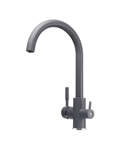 Смеситель для кухни с подключением к фильтру Globus Lux Lazer GLLR-0333-3-Titanium темно-серый - 2