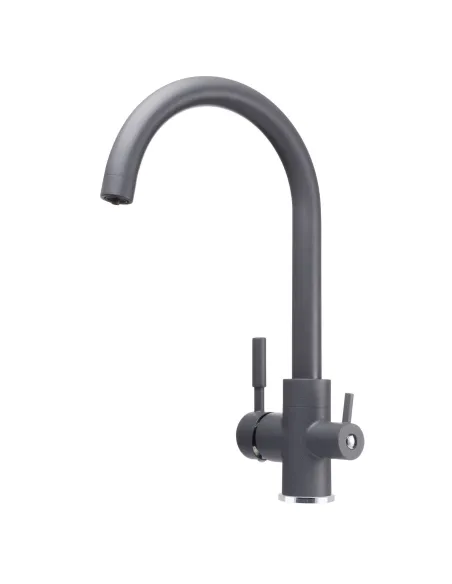Смеситель для кухни с подключением к фильтру Globus Lux Lazer GLLR-0333-3-Titanium темно-серый - 2