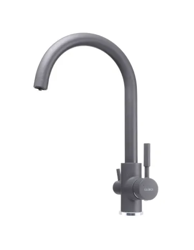 Смеситель для кухни с подключением к фильтру Globus Lux Lazer GLLR-0333-3-Titanium темно-серый - 3