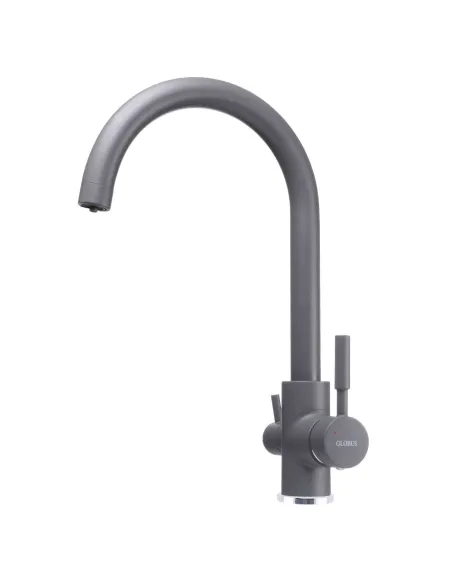 Смеситель для кухни с подключением к фильтру Globus Lux Lazer GLLR-0333-3-Titanium темно-серый - 3