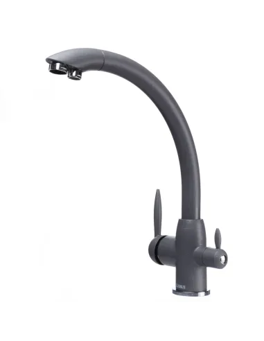 Смеситель для кухни с подключением к фильтру Globus Lux Lazer GLLR-0777-3-Titanium темно-серый - 3