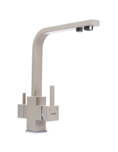 Змішувач для кухні Globus Lux GLLR-0111-4-Colorado світло-бежевий, під осмос - 3