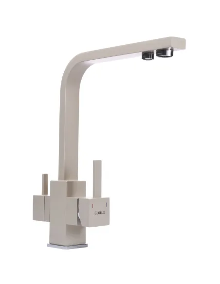 Змішувач для кухні Globus Lux GLLR-0111-4-Colorado світло-бежевий, під осмос - 3