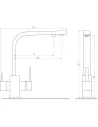 Смеситель для кухни с подключением к фильтру Globus Lux Lazer GLLR-0111-4-Colorado светло-бежевый - 4