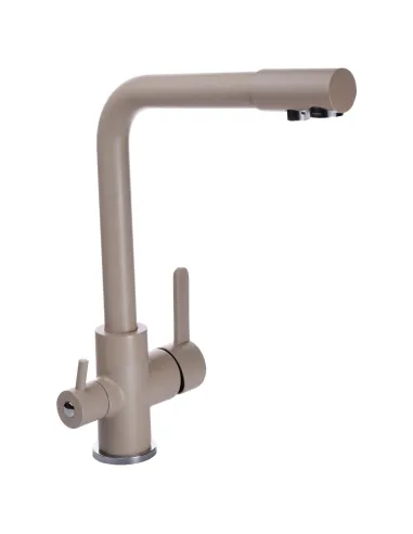 Смеситель для кухни с подключением к фильтру Globus Lux Lazer GLLR-0444-4-Colorado светло-бежевый - 3