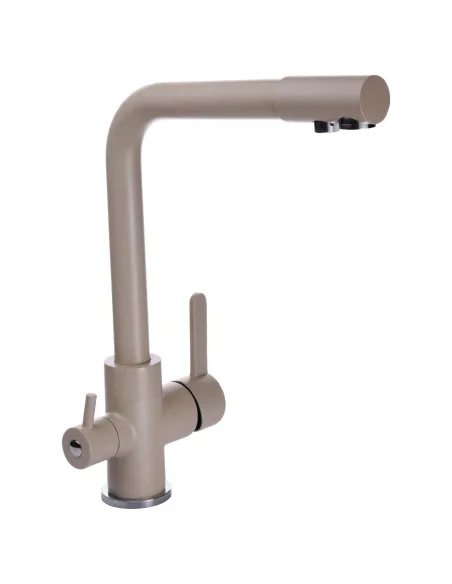 Смеситель для кухни с подключением к фильтру Globus Lux Lazer GLLR-0444-4-Colorado светло-бежевый - 3