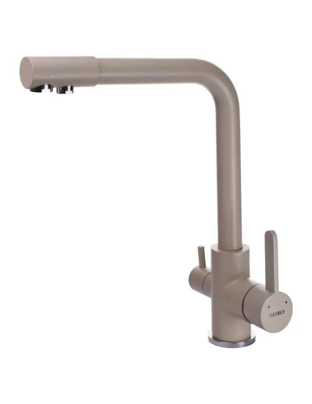 Смеситель для кухни с подключением к фильтру Globus Lux Lazer GLLR-0444-4-Colorado светло-бежевый - 4