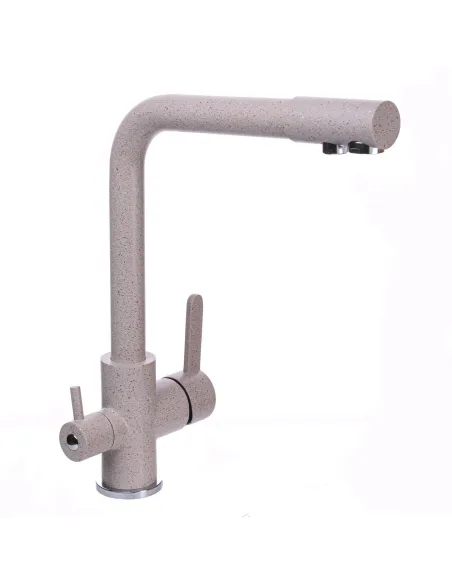 Смеситель для кухни с подключением к фильтру Globus Lux Lazer GLLR-0444-5-Terra бежевый - 1