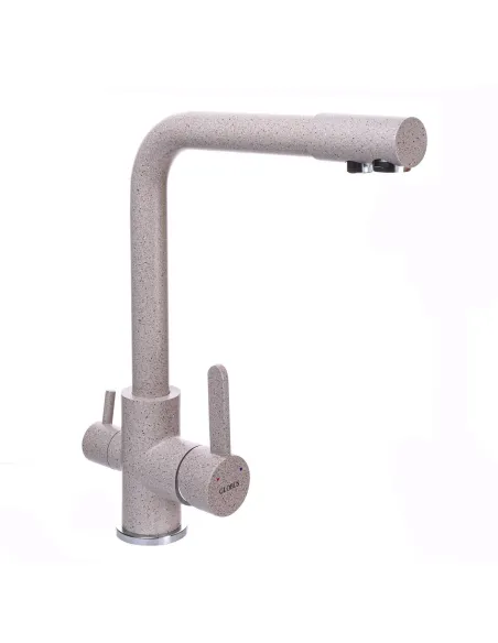 Смеситель для кухни с подключением к фильтру Globus Lux Lazer GLLR-0444-5-Terra бежевый - 3