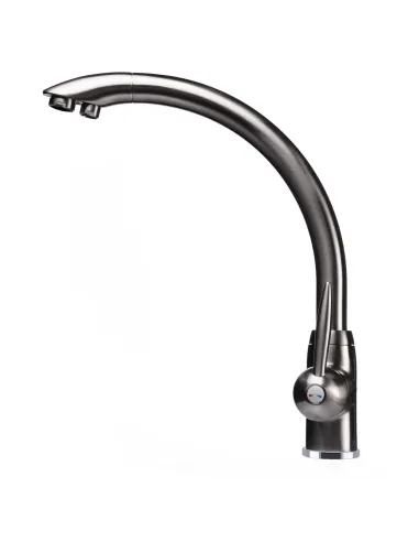 Змішувач для кухні Globus Lux GLLR-0777-8-STSteel нержавіюча сталь, під осмос - 3