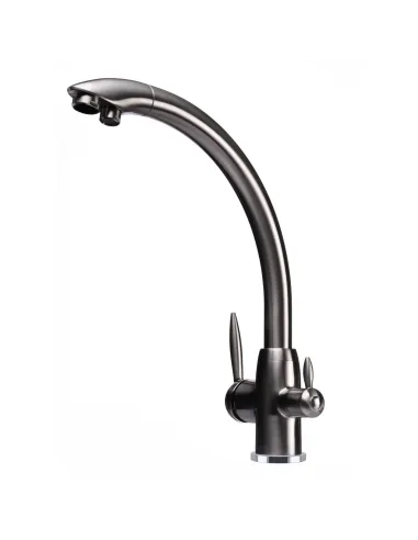 Змішувач для кухні Globus Lux GLLR-0777-8-STSteel нержавіюча сталь, під осмос - 4