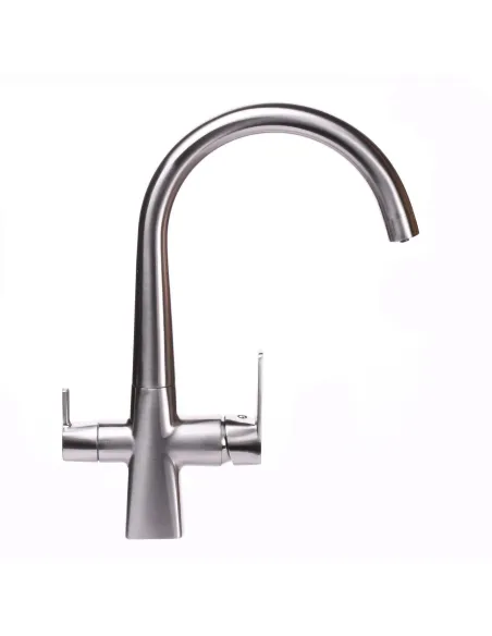 Змішувач для кухні Globus Lux GLLR-0999-8-STSteel нержавіюча сталь, під осмос - 3