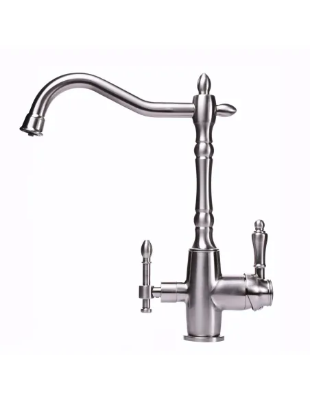 Смеситель для кухни с подключением к фильтру Globus Lux Lazer GLLR-1000-8-STSteel нержавеющая сталь - 1