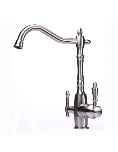 Смеситель для кухни с подключением к фильтру Globus Lux Lazer GLLR-1000-8-STSteel нержавеющая сталь - 2