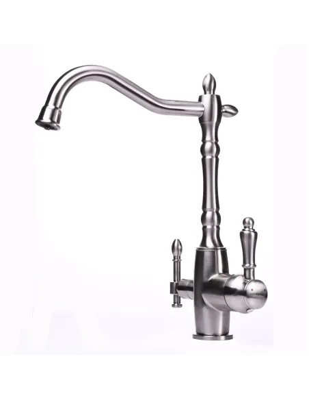 Смеситель для кухни с подключением к фильтру Globus Lux Lazer GLLR-1000-8-STSteel нержавеющая сталь - 2