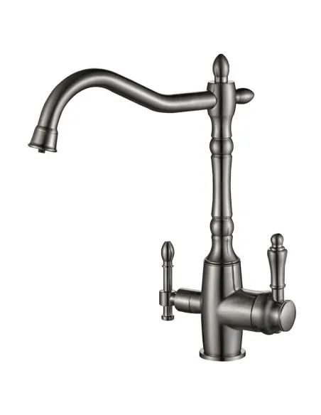 Смеситель для кухни с подключением к фильтру Globus Lux Lazer GLLR-1000-8-STSteel нержавеющая сталь - 4