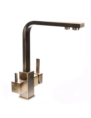 Смеситель для кухни с подключением к фильтру Globus Lux Lazer GLLR-0111-9-Bronze бронза - 4
