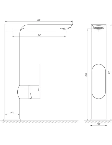 Смеситель для кухни Globus Lux Ontario GLO-0203L хром - 4