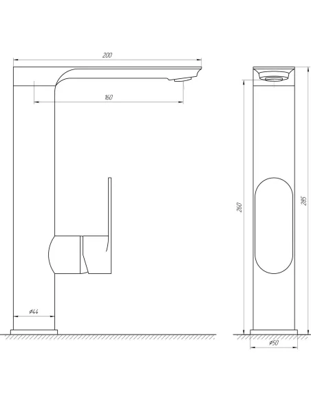 Смеситель для кухни Globus Lux Ontario GLO-0203L хром - 4