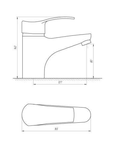 Смеситель для умывальника Globus Lux Queensland GLQU-0222 хром, стоп-лейка и шланг - 6