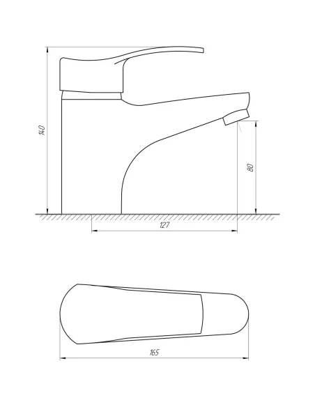 Смеситель для умывальника Globus Lux Queensland GLQU-0222 хром, стоп-лейка и шланг - 6
