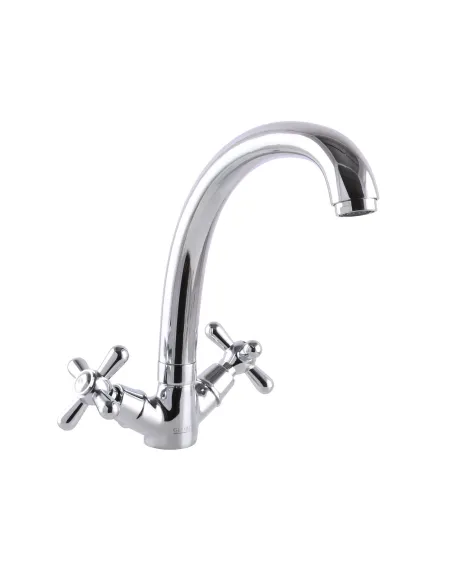 Смеситель для кухни двухвентильный Globus Lux GB-SHARM-0300-08 латунь,на гайке - 1