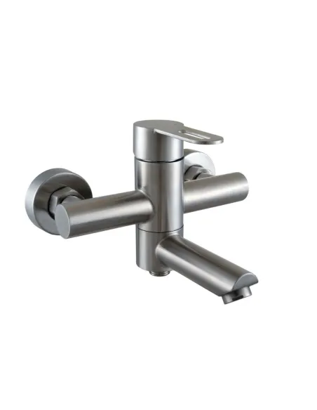 Змішувач для ванни Globus Lux Ring SR-102N, поворотний гусак, нержавіюча сталь, комплект - 2