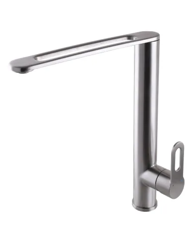 Смеситель для кухни Globus Lux Ring SR-203-10 нержавеющая сталь - 3