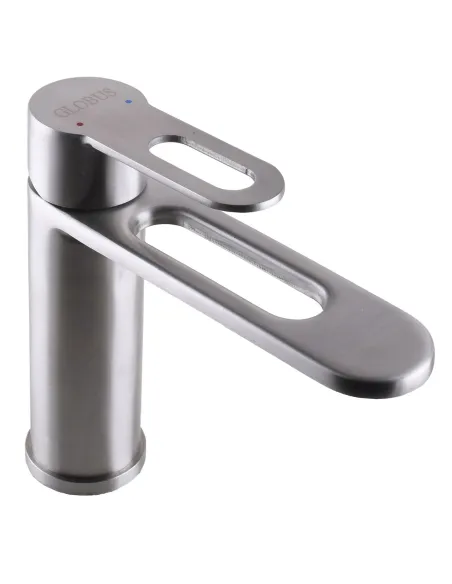 Смеситель для умывальника из нержавеющей стали Globus Lux Ring SR-101 - 3