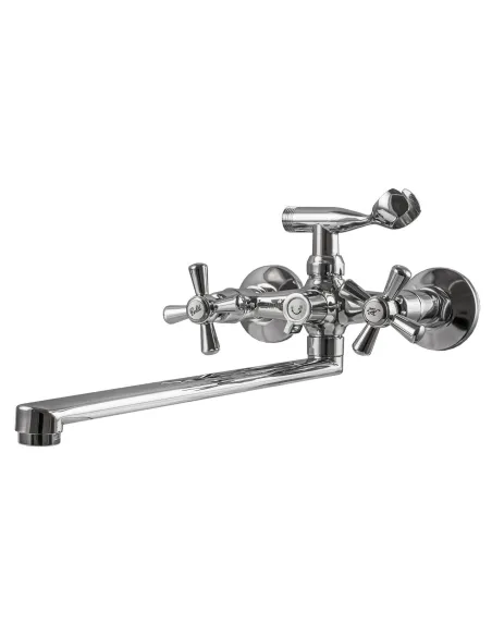 Змішувач для ванни Domino DBRS-0316-SHARM хрест, кульове перемикання, вилив 350мм - 1