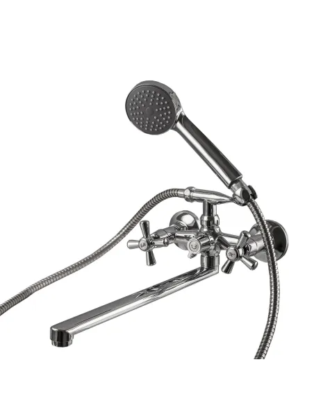 Змішувач для ванни Domino DBRS-0316-SHARM хрест, кульове перемикання, вилив 350мм - 2