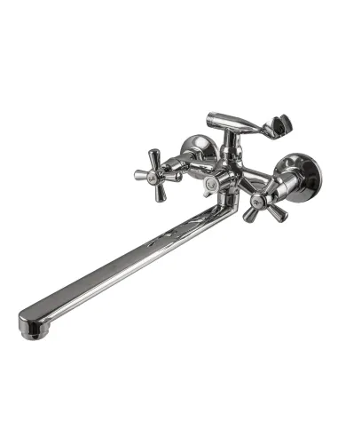 Змішувач для ванни Domino DBRS-0316-SHARM хрест, кульове перемикання, вилив 350мм - 3