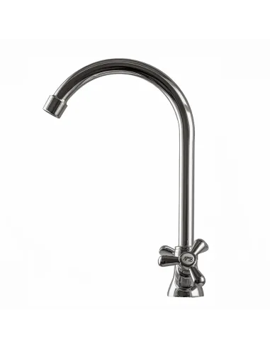 Змішувач для кухні Domino DK-H1-2N-Chrom, хрест, кераміка, на гайці - 2