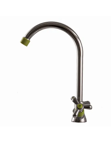 Смеситель для кухни двухвентильный Domino DK-H1-2N-Green на гайке - 2