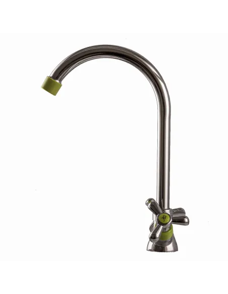 Смеситель для кухни двухвентильный Domino DK-H1-2N-Green на гайке - 2