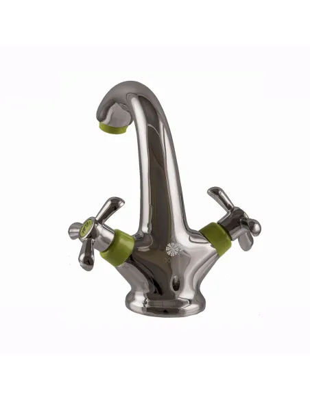 Смеситель для раковины двухвентильный Domino DYM-H1-GREEN - 3