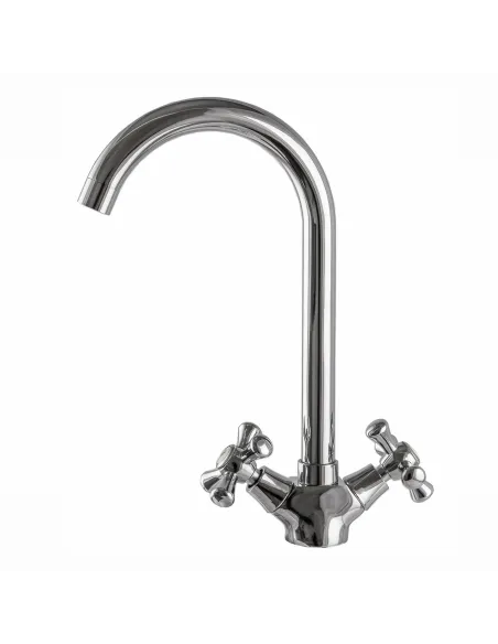 Змішувач для кухні Domino DKF-204-10-CRUIZE, хрест, кераміка, на гайці - 3