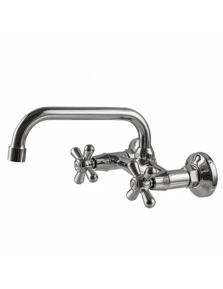 Двухвентильный настенный смеситель для кухни DOMINO DMF-029-M7116-SHARM с П-изливом - 1