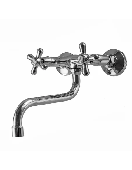 Смеситель для кухни настенный Domino DMF-029-M7117-SHARM с S-изливом - 1