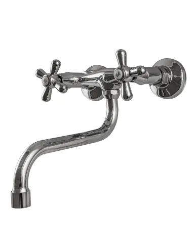 Смеситель для кухни настенный Domino DMF-029-M7117-SHARM с S-изливом - 3