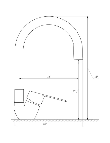 Смеситель для кухни с гибким изливом Domino Blitz DBC-203SLR-Black черный гофрогусак - 4