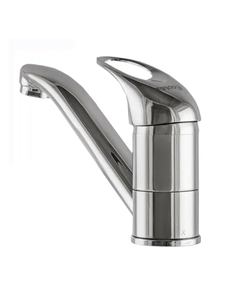 Смеситель для раковины в ванной EcoMix Elit EM-N-203M поворотный,излив 15 см, на гайке - 3