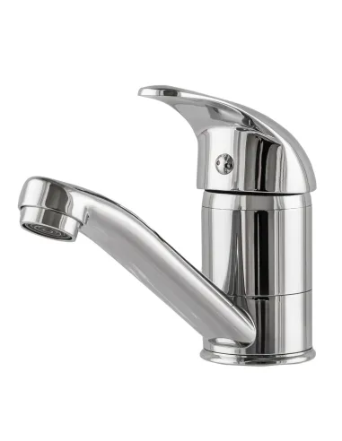 Змішувач для умивальника EcoMix Energo E-GEZ-103M-WH, D40, вилив 15 см, без шлангів - 3