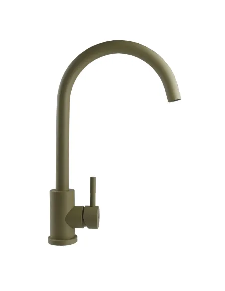 Смеситель для кухни MixMIRA MS1-203S-Colorado, песок, боковой, нержавейка, на гайке - 1