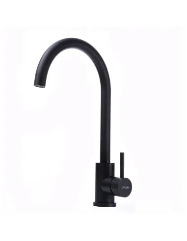 Змішувач для кухні MixMIRA MS1-203S-ONYX, чорний, бічний, нержавіюча сталь, на гайці - 3