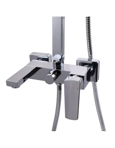 Душова система Topaz Lexi TL 21102-H57-00 з виливом, 160см, хром - 2