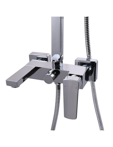 Душова система Topaz Lexi TL 21102-H57-00 з виливом, 160см, хром - 2