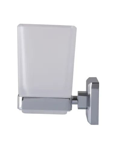 Стакан для ванной комнаты Topaz TKB 9921A одинарный, квадратный, стекло - 3